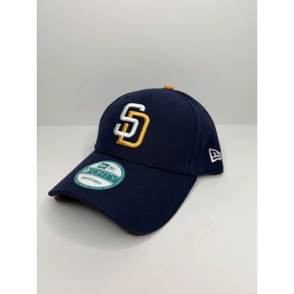 San Diego Padres New Era‎ 940 Adj Bball  Cap -Gen MLB Navy -Gold Poly BRAND NEW